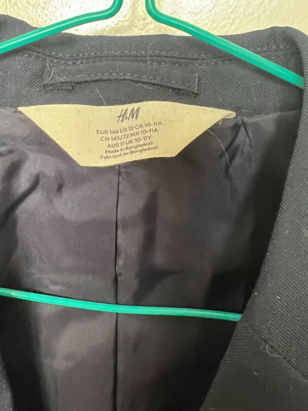 H&M kids blazer - boy - navy - size US12